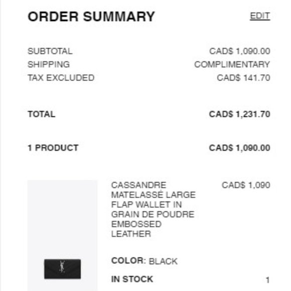 CASSANDRE MATELASSÉ LARGE FLAP WALLET IN GRAIN DE POUDRE EMBOSSED LEATHER - Picture 2 of 2